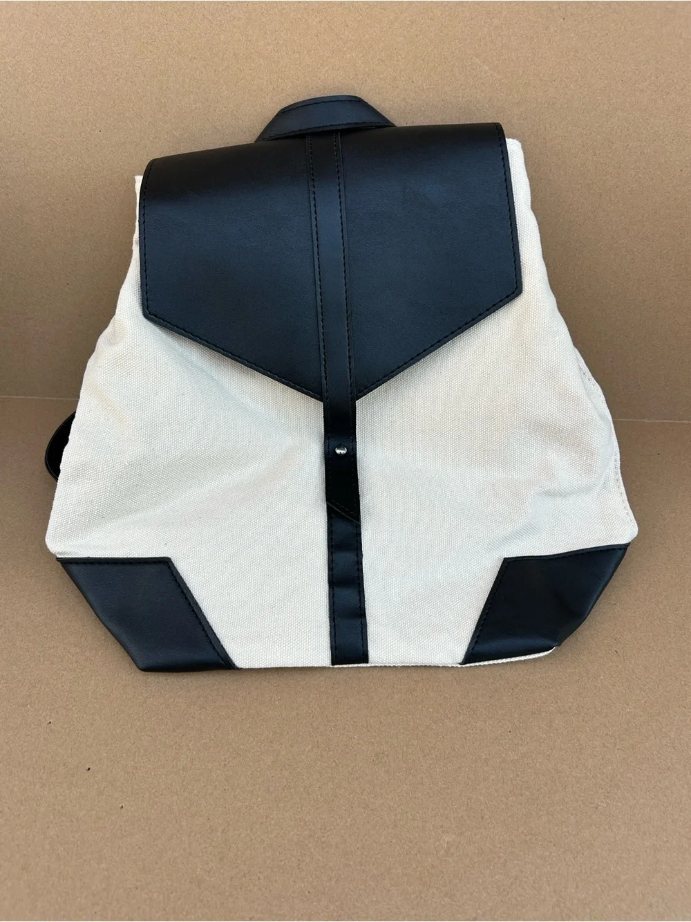 Deux Lux Backpack Women's Geometric Cut Black Beige